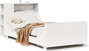 vidaXL Σκελετός Κρεβ. Χωρίς Στρώμα Λευκό 90x200 εκ Μασίφ Πεύκο