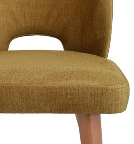 Καρέκλα τραπεζαρίας New Bella Fylliana Ύφασμα Tobacco χρώμα 48x56x85εκ. 2αδα 48x56x85 εκ.