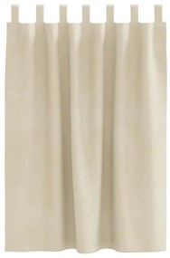 vidaXL Κουρτίνες συσκότισης 2 pcs Κρεμ 140 x 140 cm Βελούδο