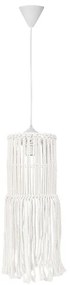 Φωτιστικό Οροφής Μονόφωτο Heronia Macrame 03 Handmade 31-1065 Rope/White