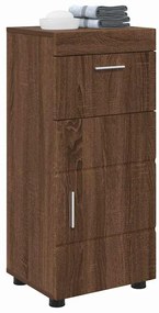 vidaXL Ντουλάπι Μπάνιου με πόρτα TULUM Καφέ δρυς 37 x 31.5 x 82 εκ