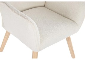 Πολυθρόνα DKD Home Decor Κρεμ Φυσικό 65 x 75 x 96 cm
