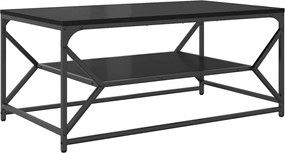 vidaXL Τραπεζάκι σαλονιού Μαύρη Οξυά 90 x 50 x 40 cm