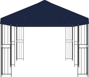 vidaXL Κήπος Γκαζebo 6 x 3 m Μπλε Πολυεστέρας και Χάλυβας 190 gsm