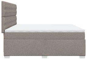 ΚΡΕΒΑΤΙ BOXSPRING ΜΕ ΣΤΡΩΜΑ TAUPE 200X200 ΕΚ. ΥΦΑΣΜΑΤΙΝΟ 3290606