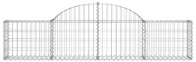 vidaXL Συρματοκιβώτια Τοξωτά 30 τεμ. 200x30x40/60 εκ. Γαλβαν. Ατσάλι