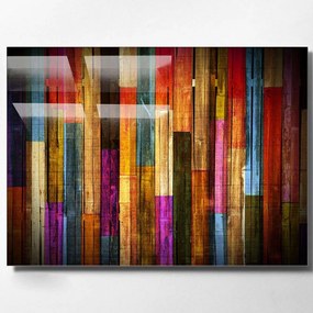 Πίνακας Γυάλινος 970GLS1109 100x70cm Multi Wallity Οριζόντιοι Glass
