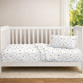 Πάπλωμα Κούνιας (120x160) Dimcol Whimsical Mountainside 588 White - Grey