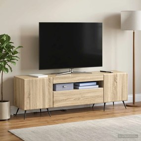 VidaXL Ντουλάπα LED Τηλεόρασης Sonoma Δρυς Επεξεργασμένο Ξύλο