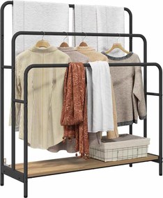 vidaXL Ράφι Ρούχων Artisan Oak 90 x 30 x 100,5 εκ. Επεξεργασμένο ξύλο