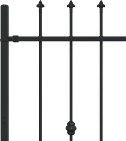 vidaXL Φράχτης με Σπίθες ASTEN 200 x 150 cm Μαύρο