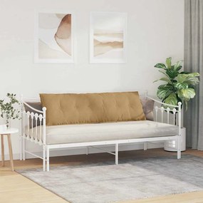 VidaXL Μαξιλάρι Πλάτης Καφέ 160 x 50 x 19 cm Υφασμάτινο Κορντουρά