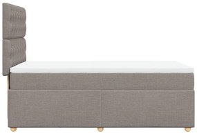 ΚΡΕΒΑΤΙ BOXSPRING ΜΕ ΣΤΡΩΜΑ TAUPE 100 X 200 ΕΚ. ΥΦΑΣΜΑΤΙΝΟ 3293502