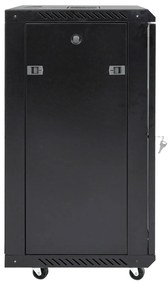 vidaXL Καμπίνα Δικτύου 15U 19" IP20 Μαύρη 60x45x86 εκ.