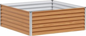 vidaXL Υπερυψωμένη Ζαρντινιέρα 98 x 100 x 36 εκ. Επικαλυμμένος Χάλυβας
