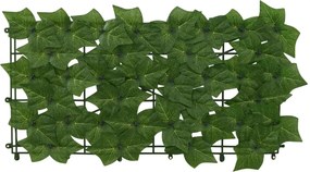 vidaXL Πτυσσόμενη οθόνη μπαλκονιού με φύλλα 300 x 150 cm