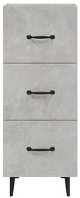 vidaXL Ντουλάπι Γκρι Σκυροδέματος 34,5x34x90 εκ. Επεξεργασμένο Ξύλο