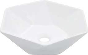 vidaXL Νιπτήρας Λευκός 41 x 36,5 x 12 εκ. Κεραμικός