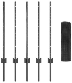 vidaXL Τεντώτο με στήριγμα Γκρι