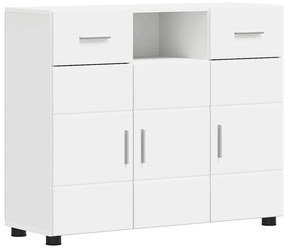 vidaXL Πλαϊνό γραφείο Λευκό 88.5 x 30.5 x 73 εκ Επεξεργασμένο ξύλο