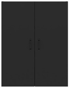 vidaXL Ντουλάπι Κρεμαστό Μαύρο 69,5x34x90 εκ. από Επεξεργασμένο Ξύλο