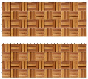 Σετ Πλακάκια Deck 20 τεμ. 30 x 30 από Ξύλο Ακακίας