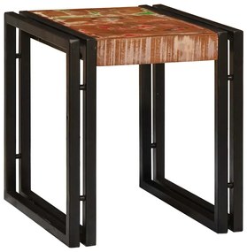 vidaXL Τραπέζι Σαλονιού με Στηρίγματα 3 pcs Μασίφ ανακυκλωμένο ξύλο