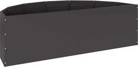 vidaXL Γλάστρα Μαύρο 120 x 60 x 35 cm Ατσάλι