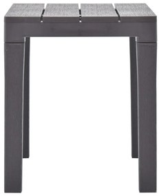 vidaXL Πάγκοι Κήπου 2 τεμ. Μόκα Πλαστικοί