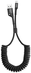 Baseus Spring-loaded cable Lightning 1m 2A (black)