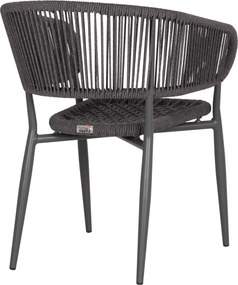 ΠΟΛΥΘΡΟΝΑ ΑΛΟΥΜΙΝΙΟΥ EULO HM5783.21 ΓΚΡΙ-ΤWISTED RATTAN ΓΚΡΙ 57x63x77Υεκ.
