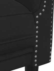 vidaXL Σετ Σαλονιού 2 Τεμαχίων Μαύρο Βελούδινο