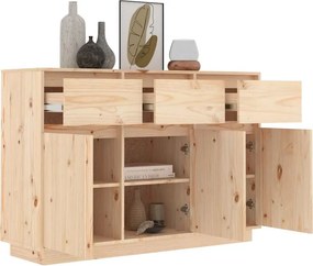 vidaXL Μπουφές 111 x 36 x 75 εκ. από Μασίφ Ξύλο Πεύκου