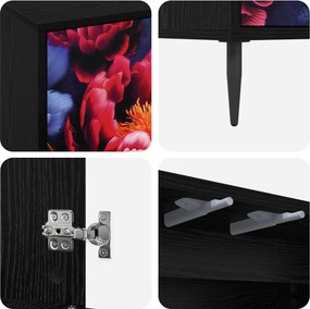 vidaXL Ντουλάπι TV KIEL 69 x 33 x 50,5 εκ. Μαύρη Δρυς