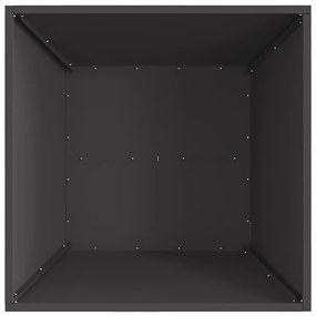 vidaXL Τζάκι Φωτιά Τετράγωνο Μαύρο 60x60x30 εκ. Ατσάλι