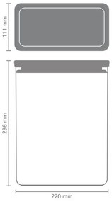 Κουτί αποθήκευσης Brabantia Tasty+ Stackable 1008878, 5,4 l, Σφραγισμένο με σιλικόνη, χωρίς BPA, Ανοιχτό γκρι