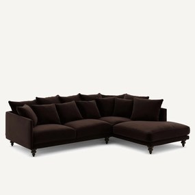 Γωνιακός καναπές από βελούδο, Lazare