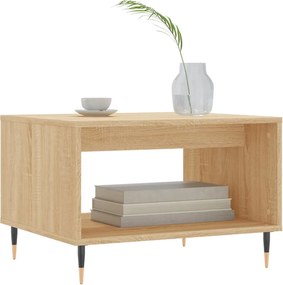 vidaXL Τραπεζάκι Σαλονιού Sonoma Δρυς 60x50x40 εκ. από Επεξεργ. Ξύλο