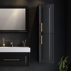 Στήλη NAPOLI Μαύρη MDF 18mm Λάκα 35 3CNAP035BLM κρεμαστή 3CNAP035BLM
