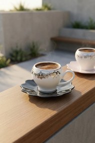Stewehome Σετ πορσελάνινων φλιτζανιών καφέ για 6 άτομα Πολύχρωμο