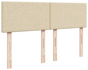 ΚΡΕΒΑΤΙ BOXSPRING ΜΕ ΣΤΡΩΜΑ ΚΡΕΜ 160X200 ΕΚ. ΥΦΑΣΜΑΤΙΝΟ 3285937