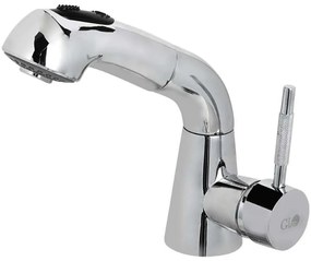 Μπαταρία Νιπτήρος Barbiere 13-1227 Με Σπιράλ Chrome Gloria Metal