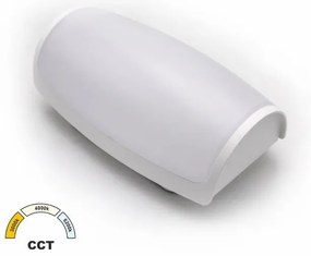 Απλίκα Φωτιστικό Τοίχου LED 12W 1200Lm ΙΡ65 3CCT Lumen-21-01280-Λευκό 21-01280