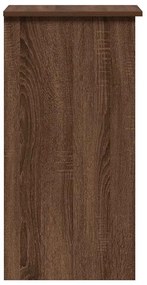 vidaXL Γραφείο με Ράφια Καφέ Δρυς 184x40x78 εκ Επεξεργασμένο Ξύλο