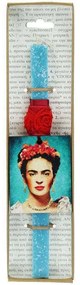 Λαμπάδα Frida Kahlo LA20134A 30cm Turquoise-Red