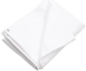 vidaXL Μουσαμάς Λευκός 260 γρ./μ.² 8 x 10 μ. από HDPE
