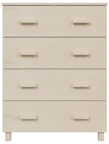 vidaXL Συρταριέρα HAMAR Καφέ Μελί 79 x 40 x 103,5εκ. Μασίφ Ξύλο Πεύκου