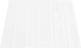 vidaXL Ορθογώνιο Πλακάκι 20 τεμ. Λευκό 29 x 23 x 0,08 εκ
