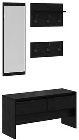 vidaXL Σετ επίπλων χωλ με συρτάρι 4 pcs Παλιό Ξύλο 90 x 31 x 46.5 εκ