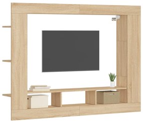 vidaXL Έπιπλο Τηλεόρασης Sonoma Δρυς 152x22x113 εκ. Επεξεργασμένο Ξύλο